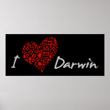 I Herz Darwin Plakat