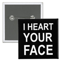I HERZ IHR GESICHT BUTTON