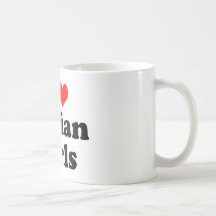 I Herz-Italiener-Mädchen Kaffeetasse