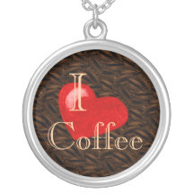 I Herz-Kaffee-Halskette