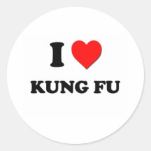 I Herz Kung Fu Sticker