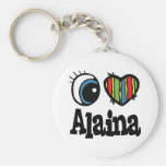I Herz (Liebe) Alaina Schlüsselbänder