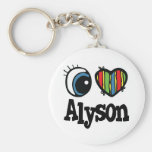 I Herz (Liebe) Alyson Schlüsselanhänger