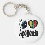 I Herz (Liebe) Apollonia Schlüsselbänder