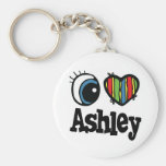 I Herz (Liebe) Ashley Schlüsselbänder