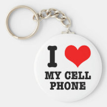 I HERZ (LIEBE) mein Zellentelefon Schlüsselband