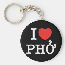 I Herz (Liebe) Pho Schlüsselanhänger