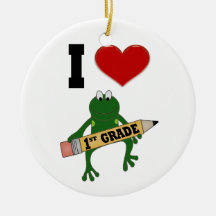 I Herz lst-Grad-Frosch Ornamente