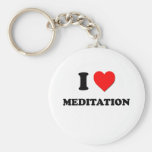I Herz-Meditation Schlüsselanhänger