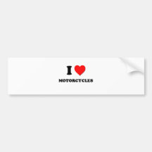 I Herz-Motorräder Autosticker