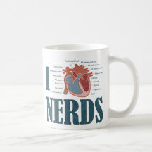 I Herz NERDS Kaffee Tasse