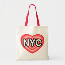 I Herz NYC. I Liebe NYC. New York City. I Herz NY Leinentasche