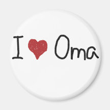 I Herz Oma Kühlschrankmagnete