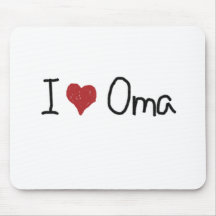 I Herz Oma Mauspad