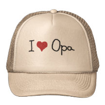 I Herz Opa Baseball Caps