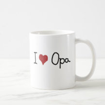 I Herz Opa Becher Kaffeehaferl
