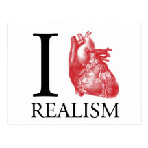 I Herz-Realismus Postkarte