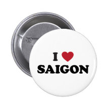 I Herz Saigon Vietnam Ho Chi Minh Stadt Anstecknadelbuttons