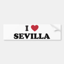 I Herz Sevilla Spanien Auto Aufkleber