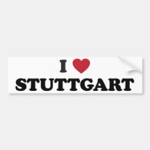 I Herz Stuttgart Deutschland Auto Aufkleber