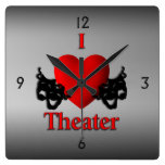 I Herz-Theater-Wanduhr