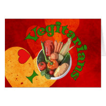 I Herz-Vegetarier Karte