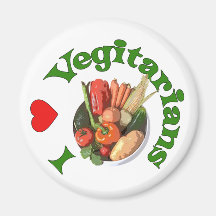 I Herz-Vegetarier Magnete