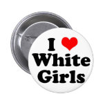 I Herz-Weiß-Mädchen Buttons