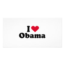 I Herzobama-T-Shirt Photo Karten Vorlage