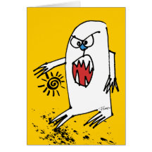 I ist ein sehr gutes Jungen-Cartoon-Monster Karte
