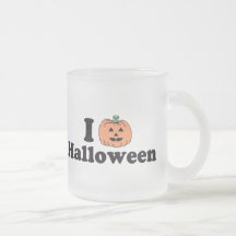 I Kürbis Halloween Kaffee Tasse