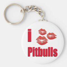 I küsst Liebe Pitbull Hunde, Lippenstift verrückte Schlüsselband