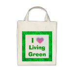 I lebende grüne Taschentasche der Liebe taschen