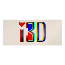 I Liebe 3D Filme Individuelle Einladungen