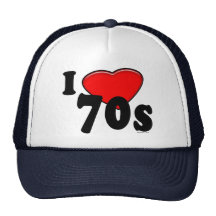 I Liebe-70er Hut Kappe