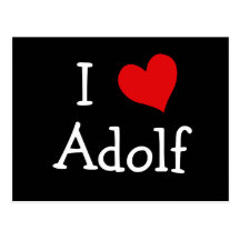 I Liebe Adolf Postkarte