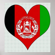 I Liebe Afghanistan Plakatdruck