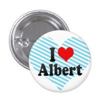 I Liebe Albert Anstecknadelbuttons