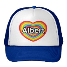 I Liebe Albert, Regenbogenherz Retrokultmützen