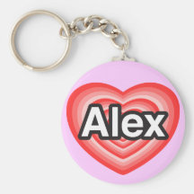 I Liebe Alex. Liebe I Sie Alex. Herz Schlüsselband