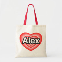 I Liebe Alex. Liebe I Sie Alex. Herz Taschen