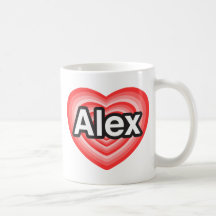 I Liebe Alex. Liebe I Sie Alex. Herz Tasse