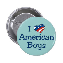 I Liebe-Amerikaner-Jungen Anstecknadel