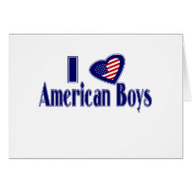 I Liebe-Amerikaner-Jungen Grußkarten