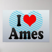 I Liebe Ames, Vereinigte Staaten Plakate