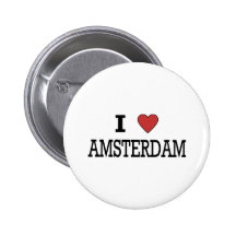 I Liebe Amsterdam Anstecknadelbuttons