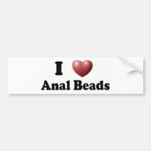 I Liebe-anale Perlen Auto Sticker