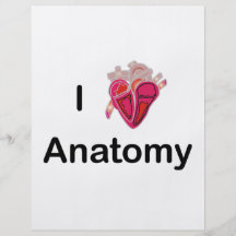 I Liebe-Anatomie mit menschlichem Herzen! Flyer Druck
