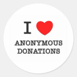 I Liebe-anonyme Spenden Aufkleber