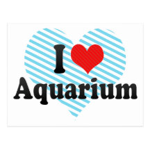 I Liebe-Aquarium Postkarten
